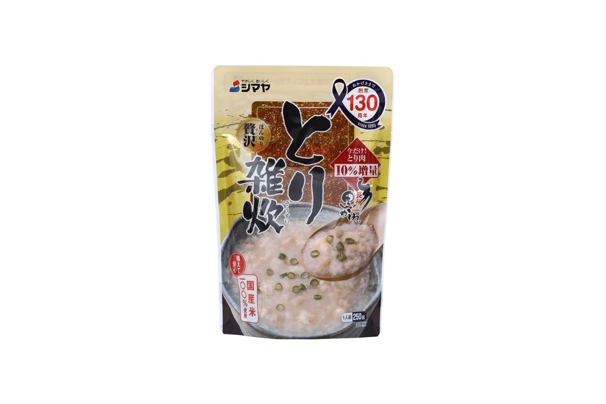 SHIMAYA - Cháo gà gói 250g (1 phần ăn) 