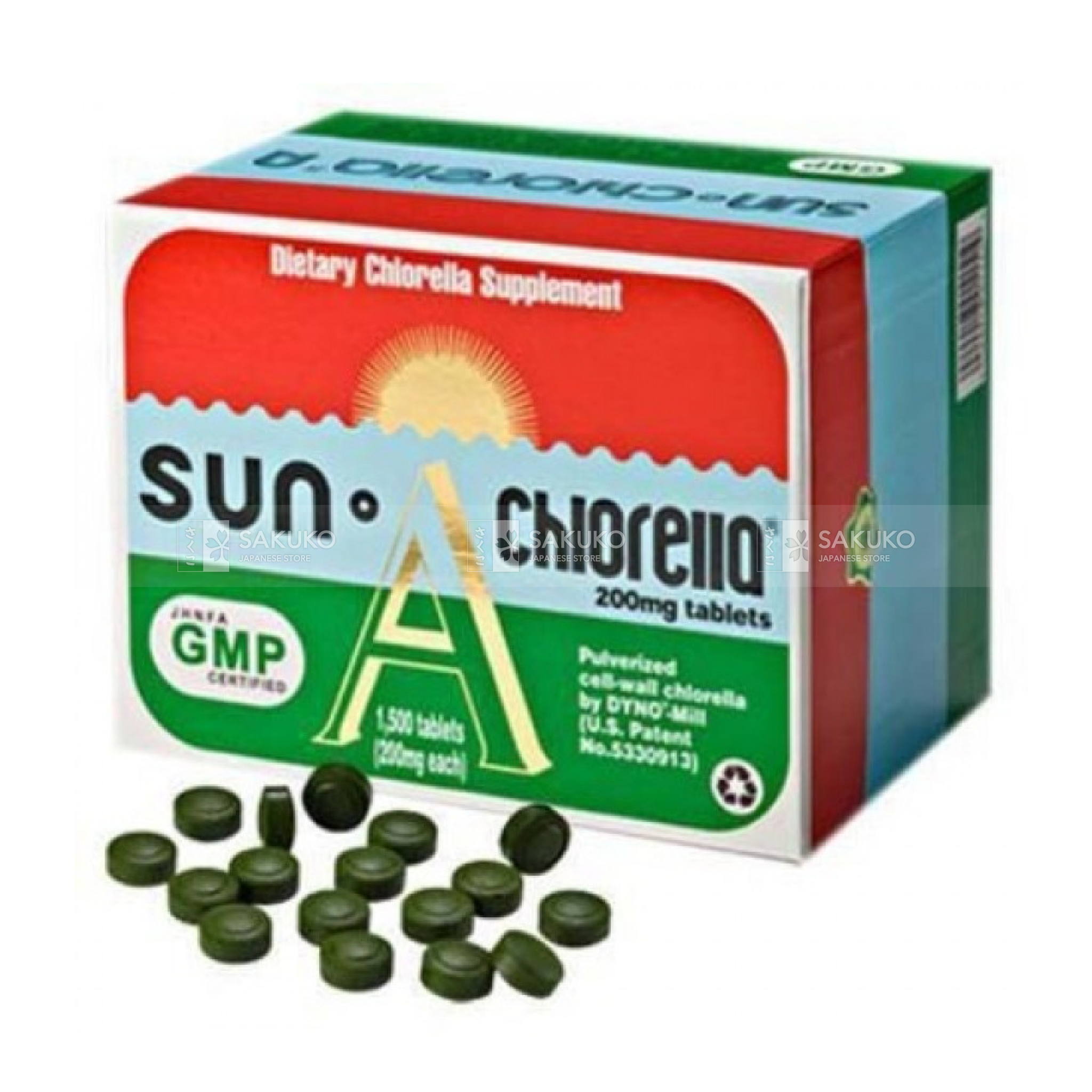  SUN CHLORELLA- Viên tảo lục A Tab- 60g 