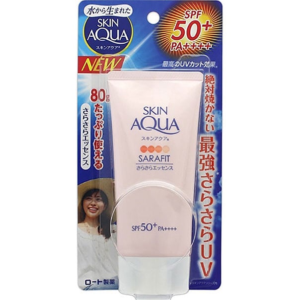 Kem chống nắng Skin Aqua Sarafit hồng