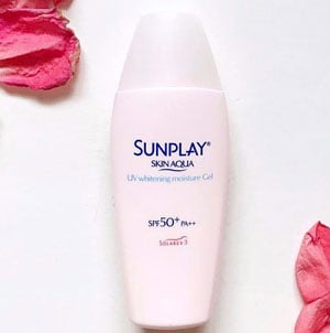 Skin Aqua UV Whitening Moisture Gel SPF50+ PA++ không chứa cồn