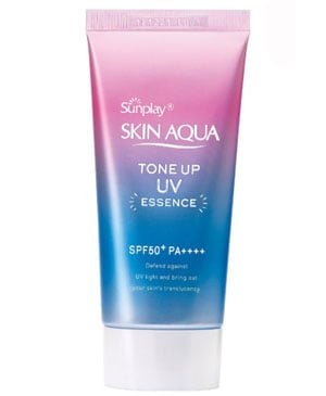 Sunplay Skin Aqua Tone Up UV Essence Lavender có chứa cồn