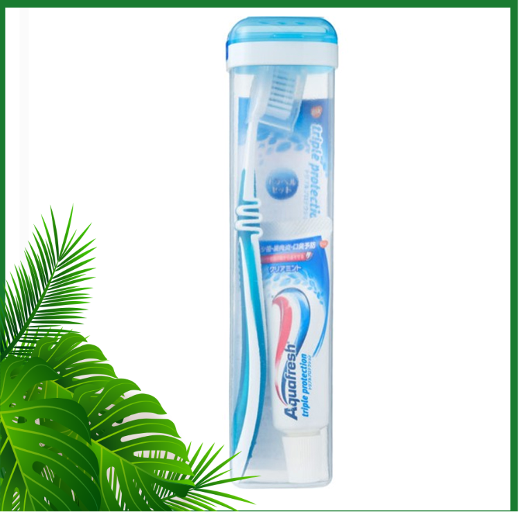 EARTH- Set bàn chải và kem đánh răng du lịch Aquafresh