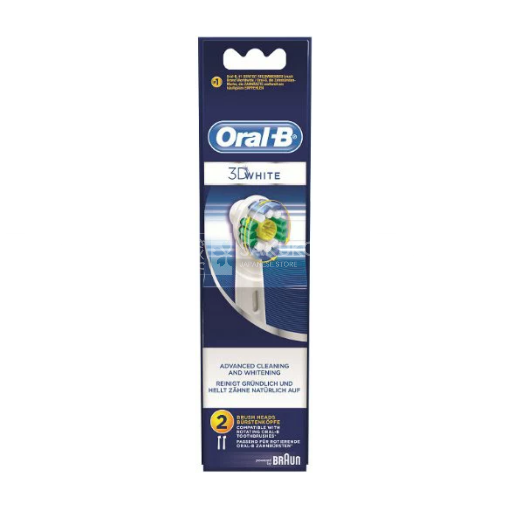  P&G- Đầu bàn chải OralB 3D White trắng răng 2c 