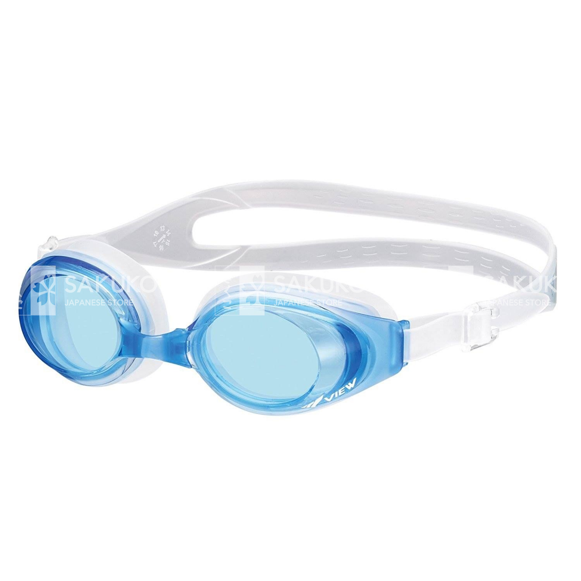  TABATA- Kính bơi View V610 tầmnhìn rộng xanh nhạt 