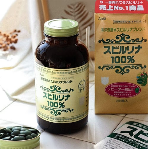 Tảo Spirulina nguyên hộp 2200 viên