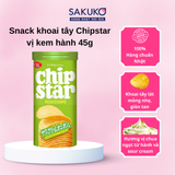  YBC- SNACK KHOAI TÂY CHIPSTAR VỊ KEM HÀNH 45G 