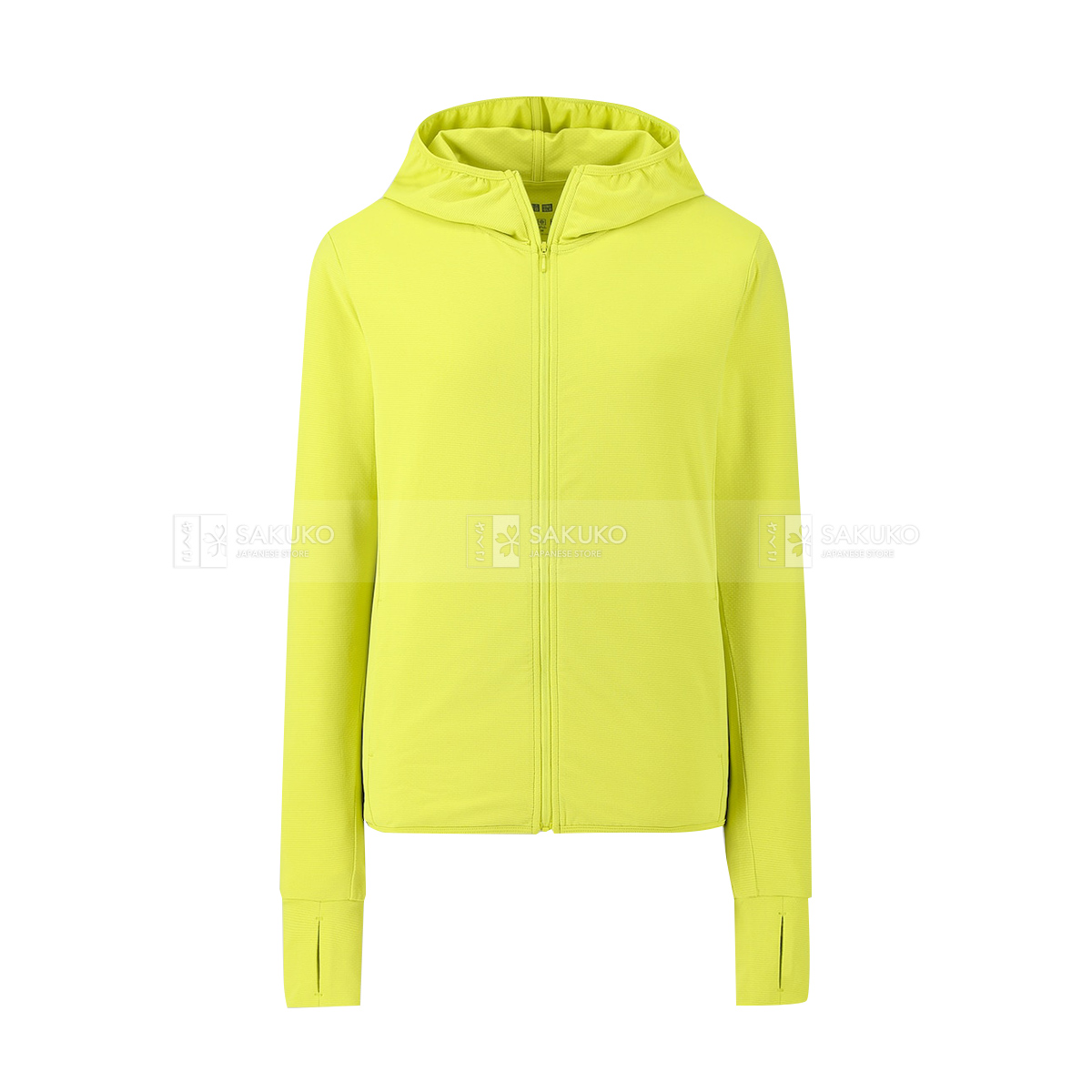  UNIQLO-Áo chống nắng nữ Airism- 44 Yellow-L 