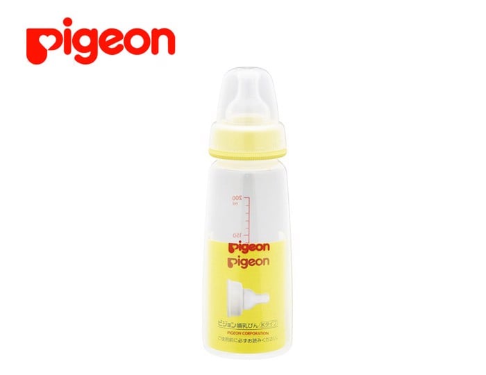 Bình sữa Pigeon 200ml cổ hẹp chất liệu nhựa PPSU