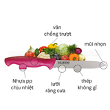  KAI- Dao nhà bếp lưỡi răng cưa xanh lá 94mm-Slim 