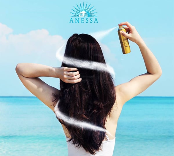 Kem chống nắng Anessa dạng xịt mang đến sự tiện lợi khi sử dụng cho tóc và da toàn thân