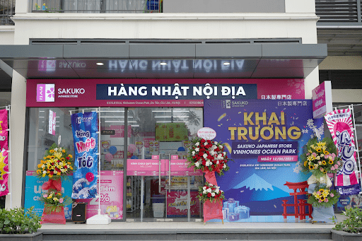 Một siêu thị hàng Nhật nội địa Sakuko Japanese Store được khai trương vào tháng 6.2021 tại Vinhomes Ocean Park.