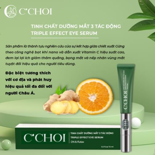 LĐ - TINH CHẤT DƯỠNG MẮT 3 TÁC ĐỘNG TRIPLE EFFECT EYE SERUM