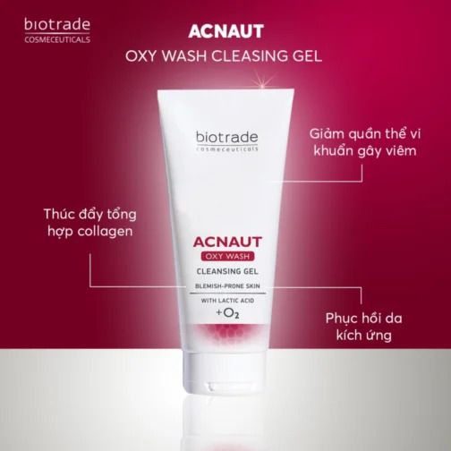 LĐ - Gel rửa mặt ACNAUT OXY WASH CLEANSING GEL