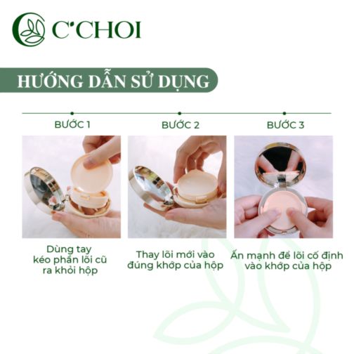 LĐ - Lõi Phấn Nước C'Choi Herbal DD Cushion 15g, SPF 50