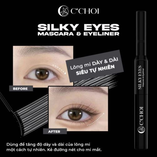 LĐ - GEL CHUỐT MI & KẺ MẮT TỰ NHIÊN  SILKY EYES - MASCARA & EYELINER