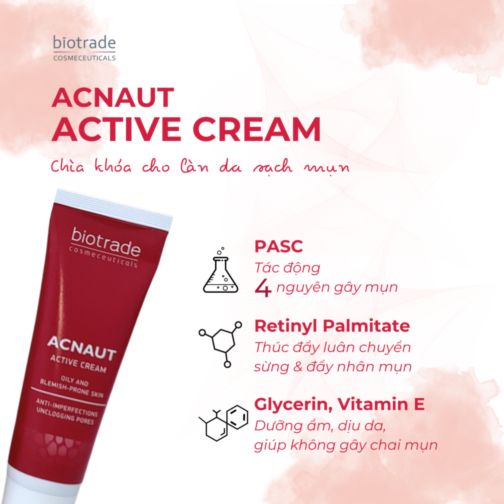 LĐ - Kem chấm mụn hoạt tính BIOTRADE ACNAUT ACTIVE CREAM