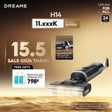  Máy hút bụi lau sàn khô & ướt cầm tay không dây thông minh Dreame H14 