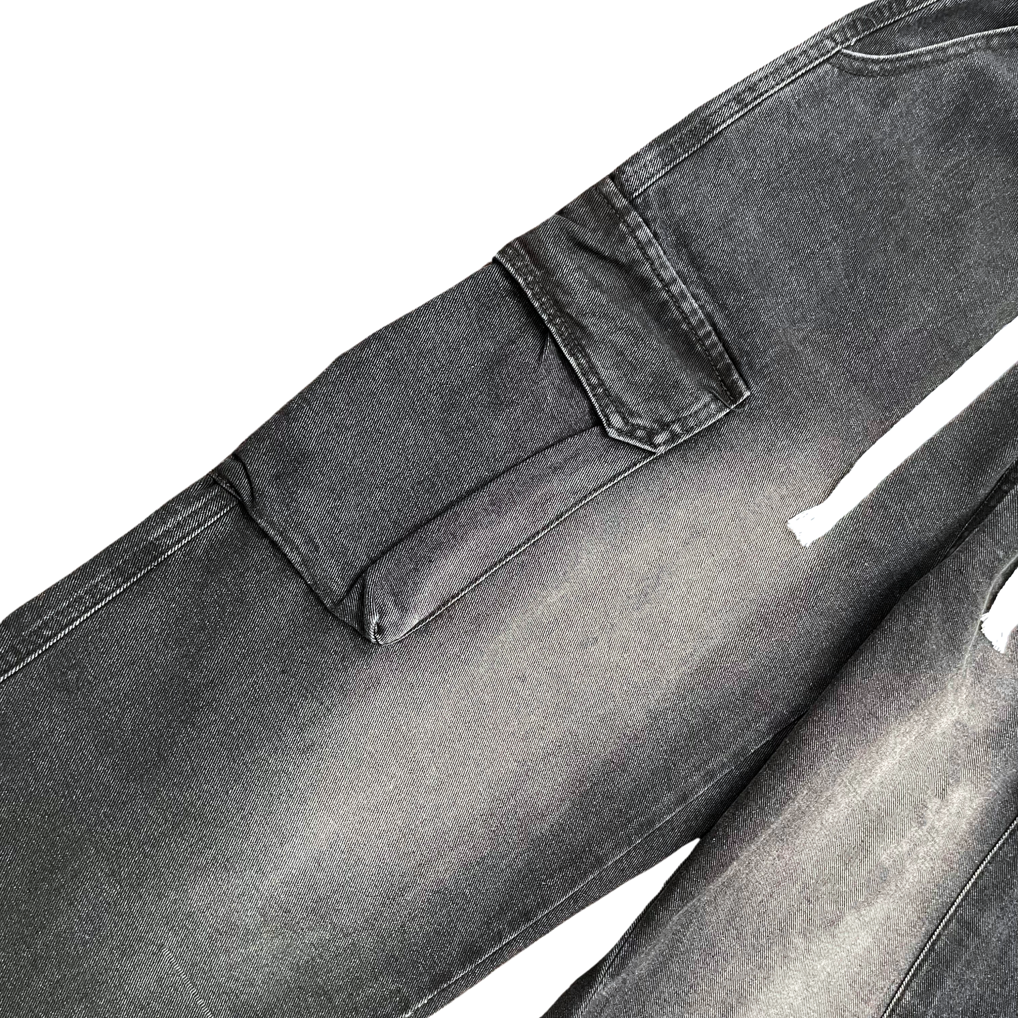  Quần Jeans Ống Rộng Túi Hộp - 9807 