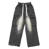  Quần Jeans Ống Rộng Túi Hộp - 9807 
