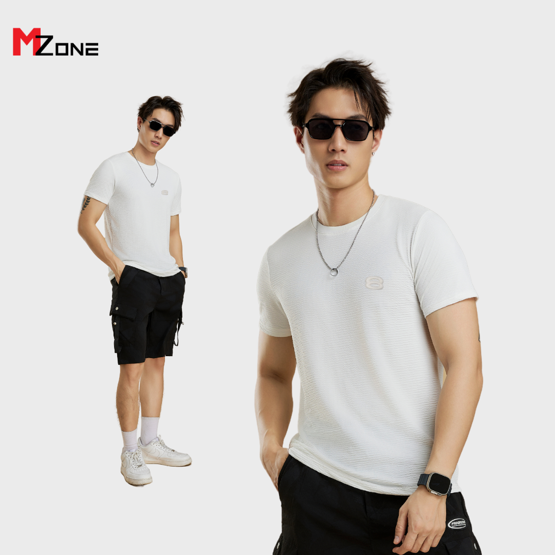  Áo thun nam MZONE VIETNAM Regularfit In Chữ - 2208 