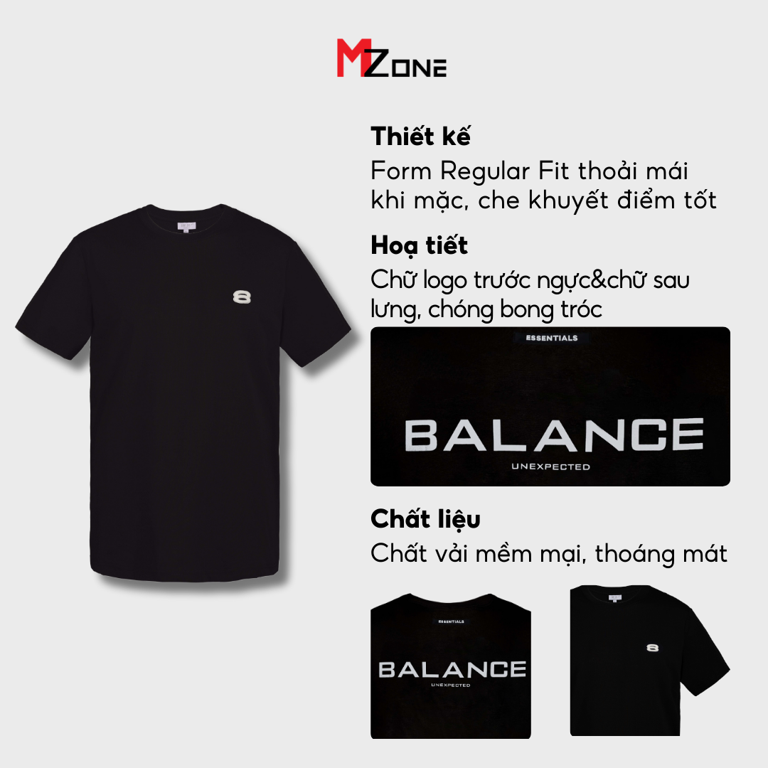  Áo thun nam MZONE VIETNAM Regularfit In Chữ - 2208 