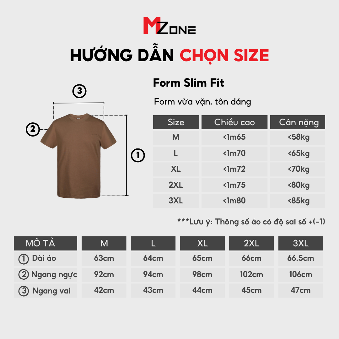  Áo Thun form Slimfit - 501 