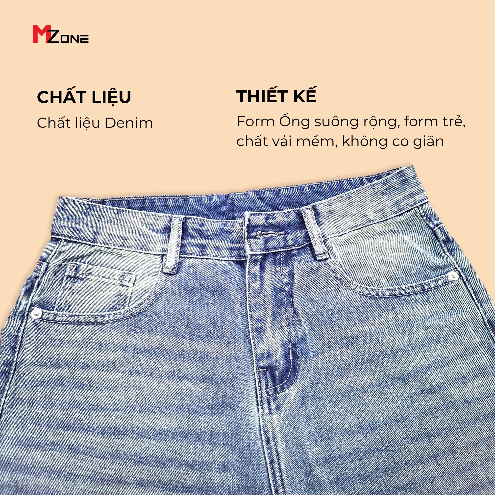  Quần Jeans Ống Rộng - V001 