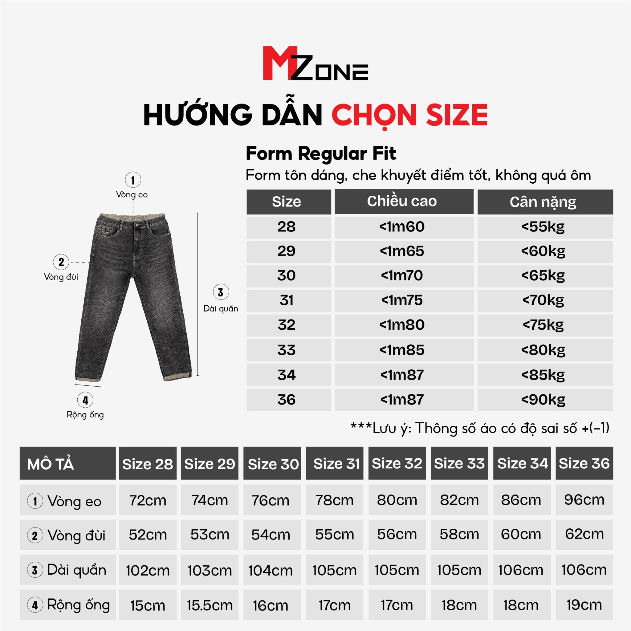 Quần Jeans - 8110 - M35 