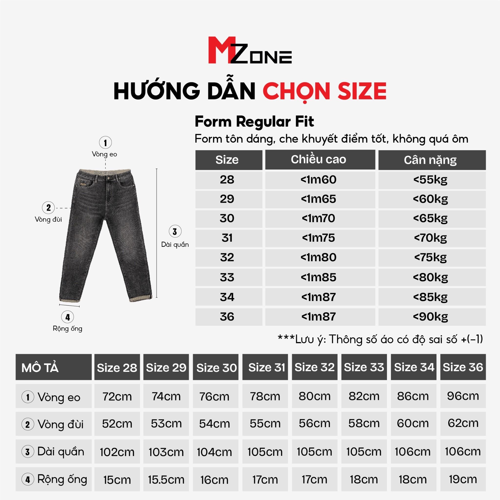  Quần Jeans - 8128 - P32 
