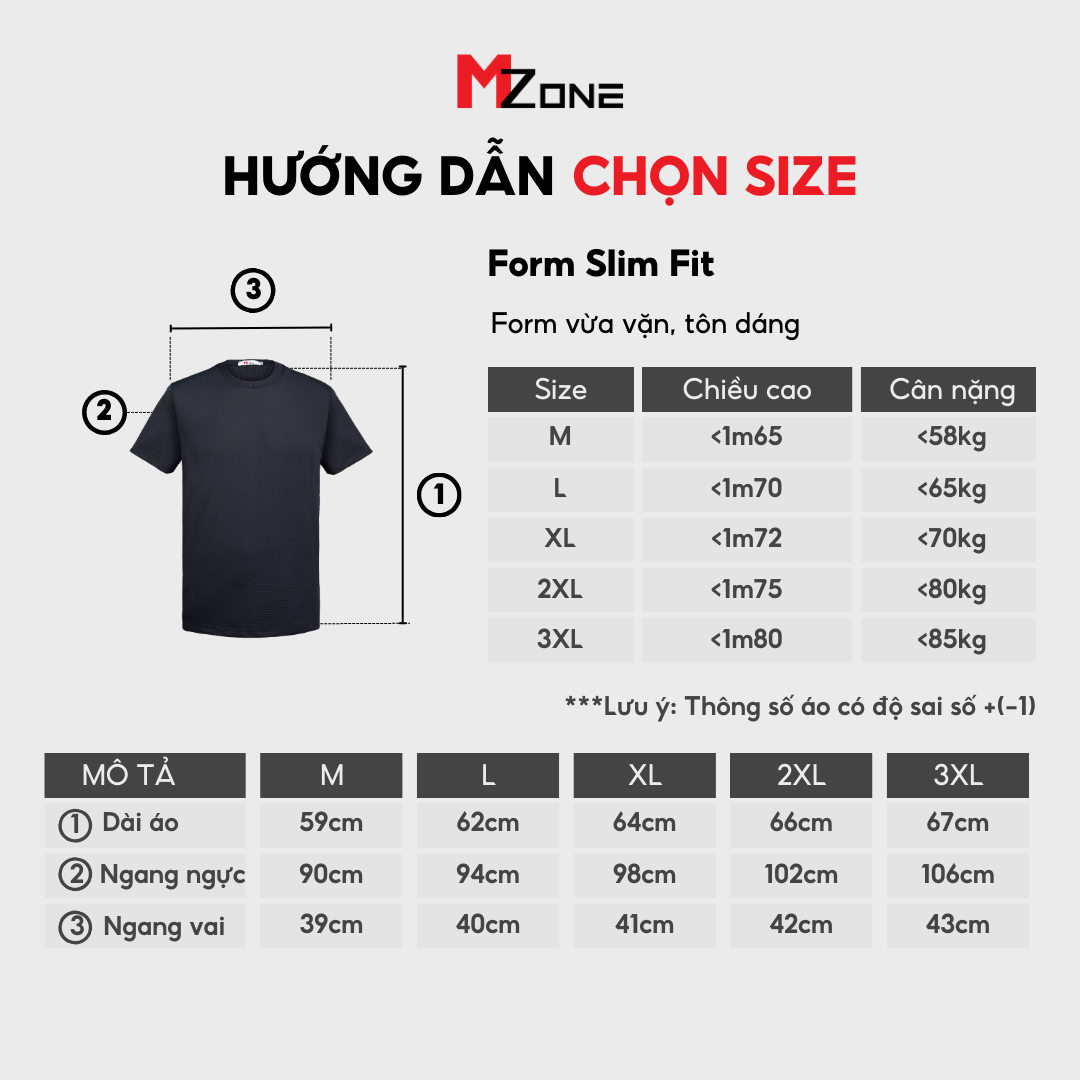  Áo Thun Slimfit - MZ003 
