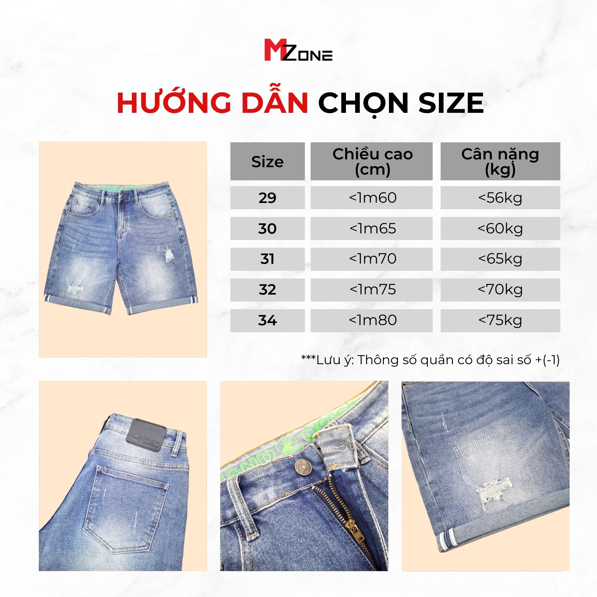  Quần Jeans Short - 2031-6 