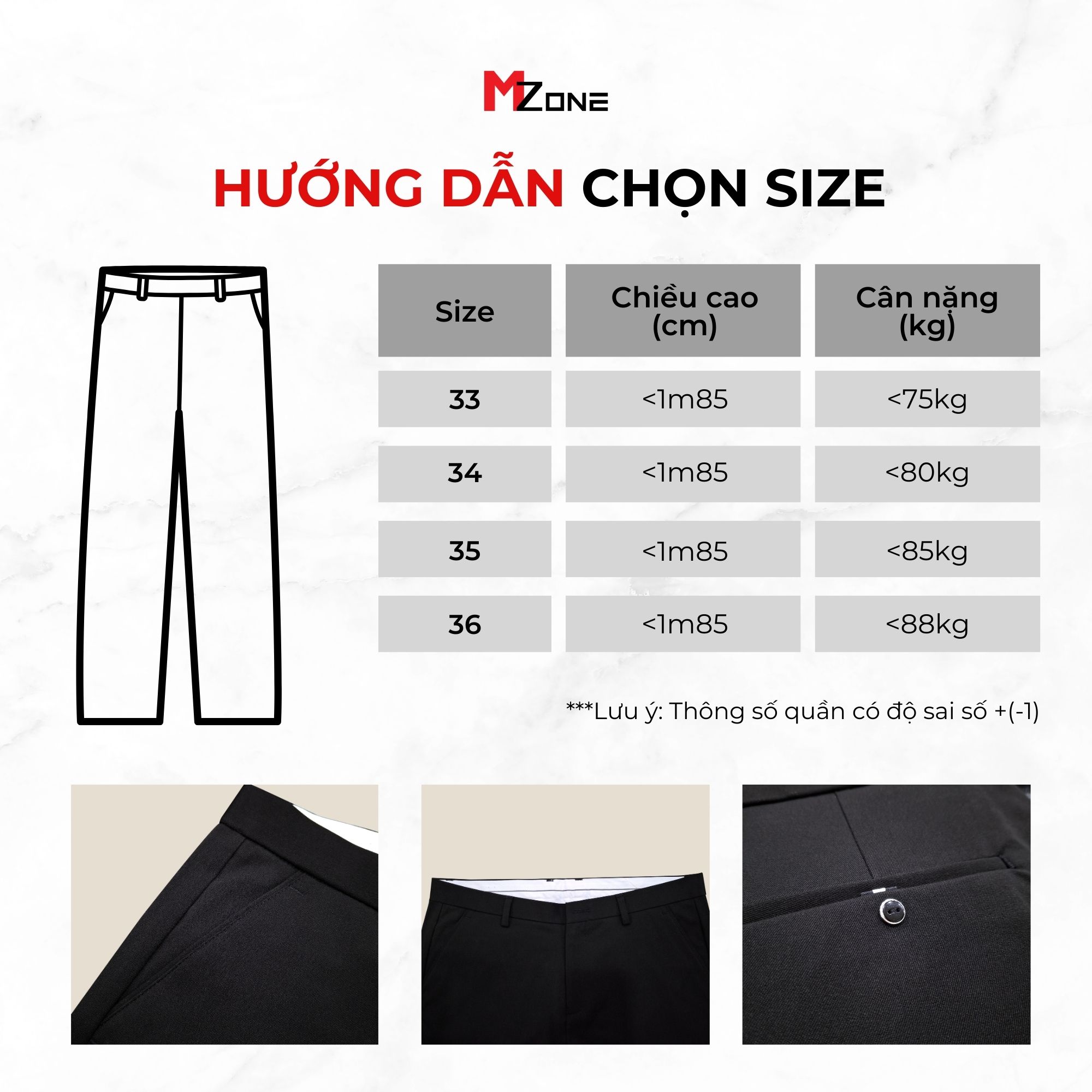 Quần Tây Slimfit - 196 
