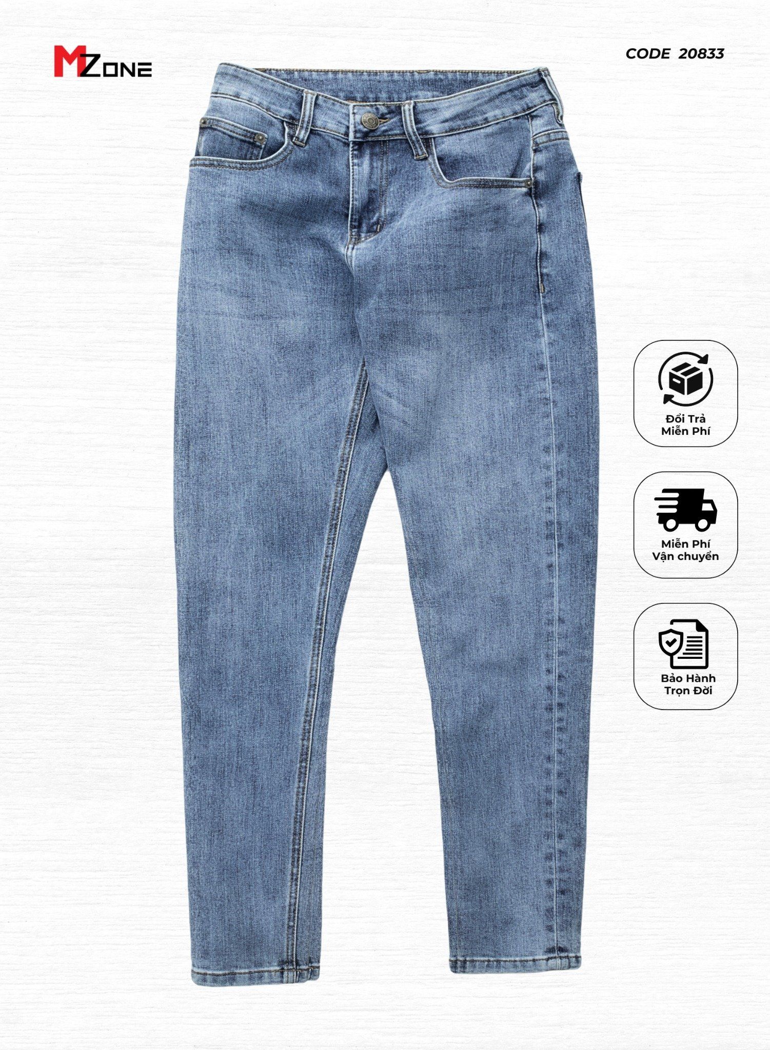  Quần Jeans Slim Fit - 20833 