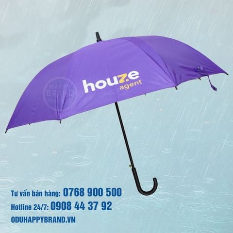 Ô dù cầm tay thẳng thân kèo sắt