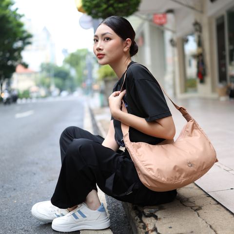 Túi hobo đeo chéo cỡ lớn - Nylon kháng nước