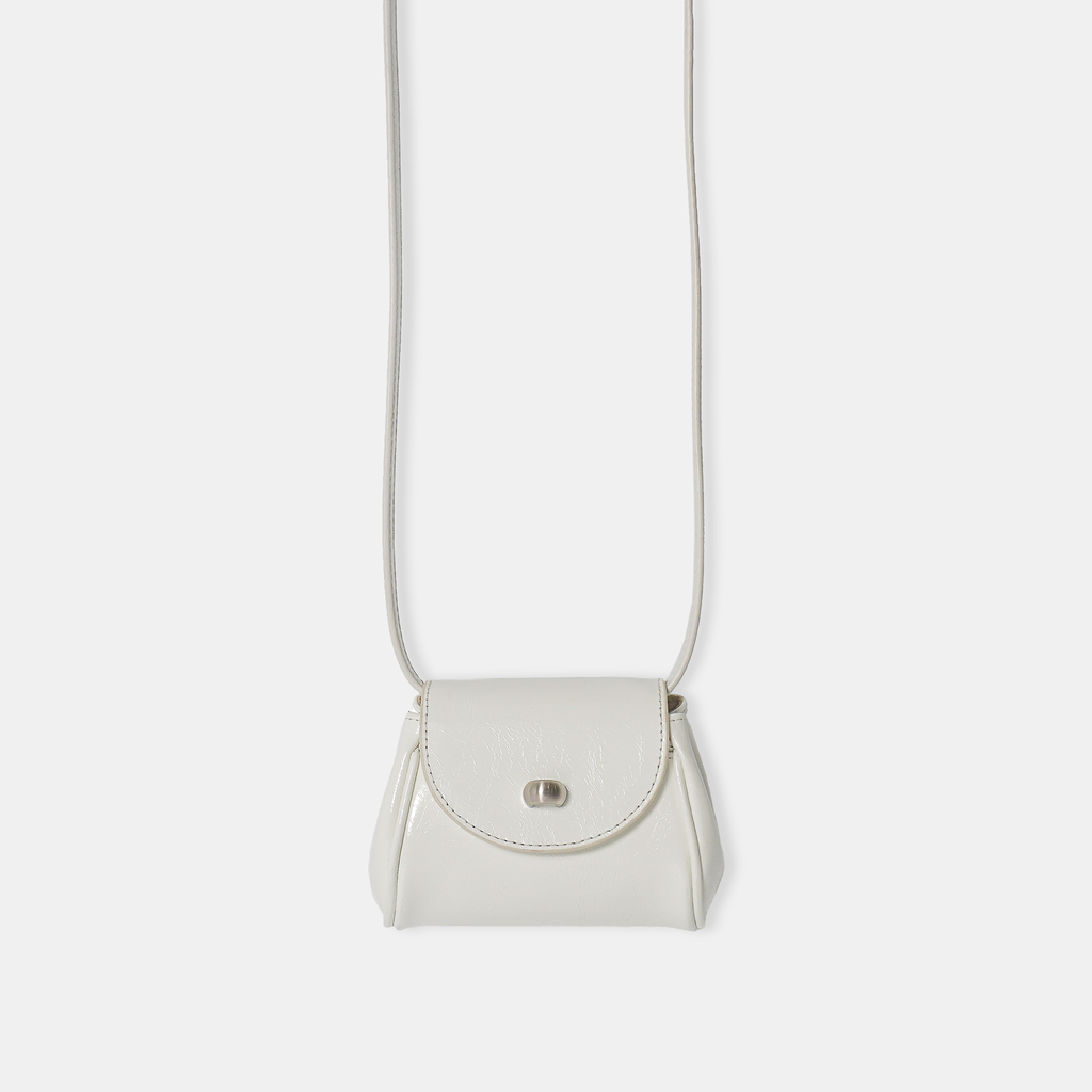 Mini Bag da thật đeo chéo nắp gập