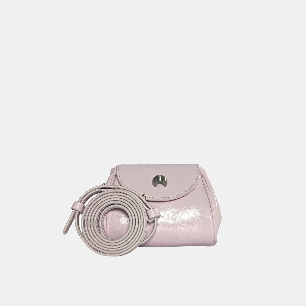 Mini Bag da thật đeo chéo nắp gập