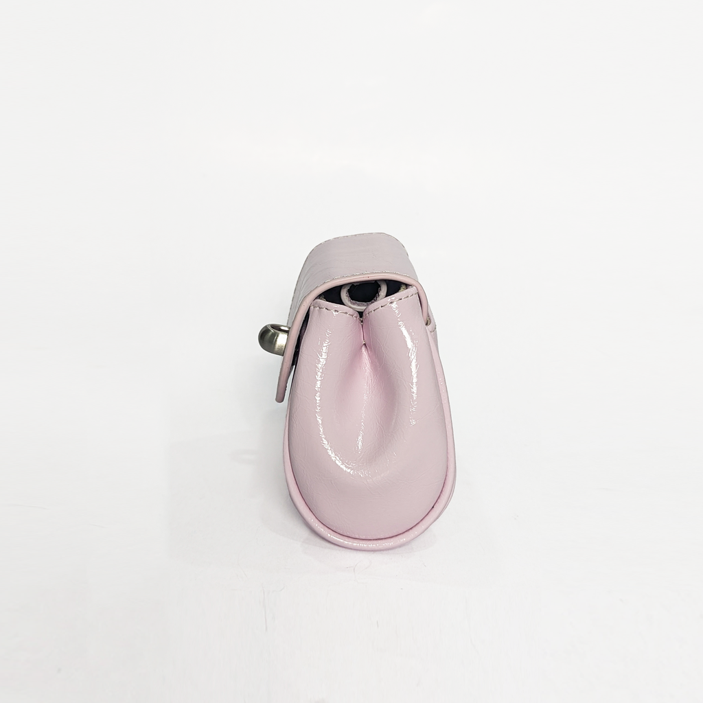 Mini Bag da thật đeo chéo nắp gập