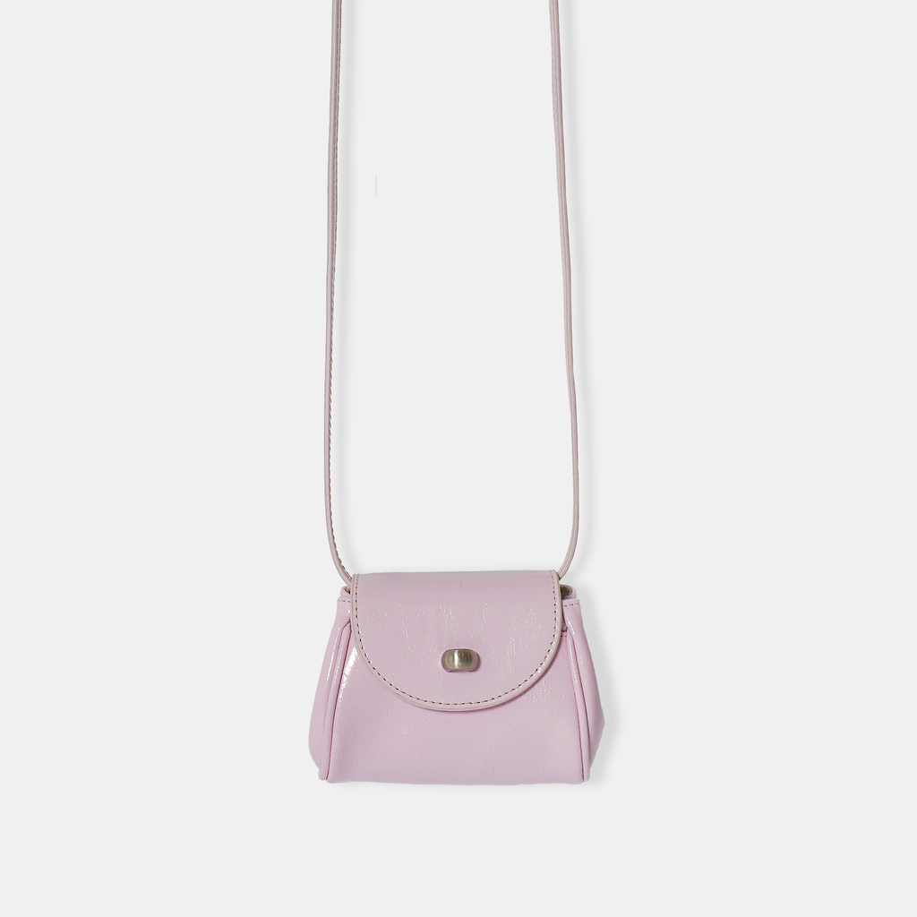 Mini Bag da thật đeo chéo nắp gập
