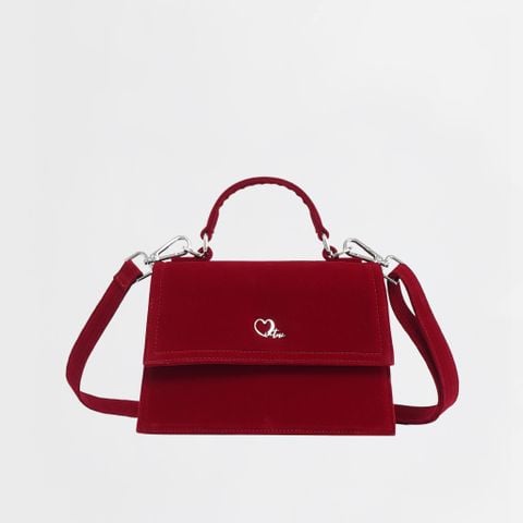 Túi cầm tay VELVET đáy rộng CLAUDIA