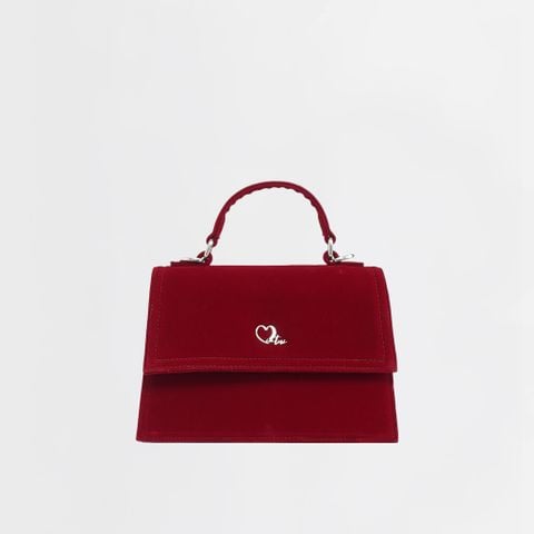 Túi cầm tay VELVET đáy rộng CLAUDIA