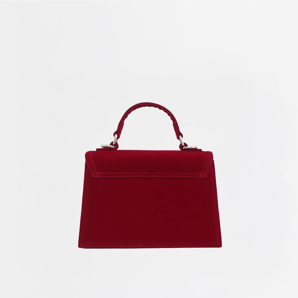 Túi cầm tay VELVET đáy rộng CLAUDIA