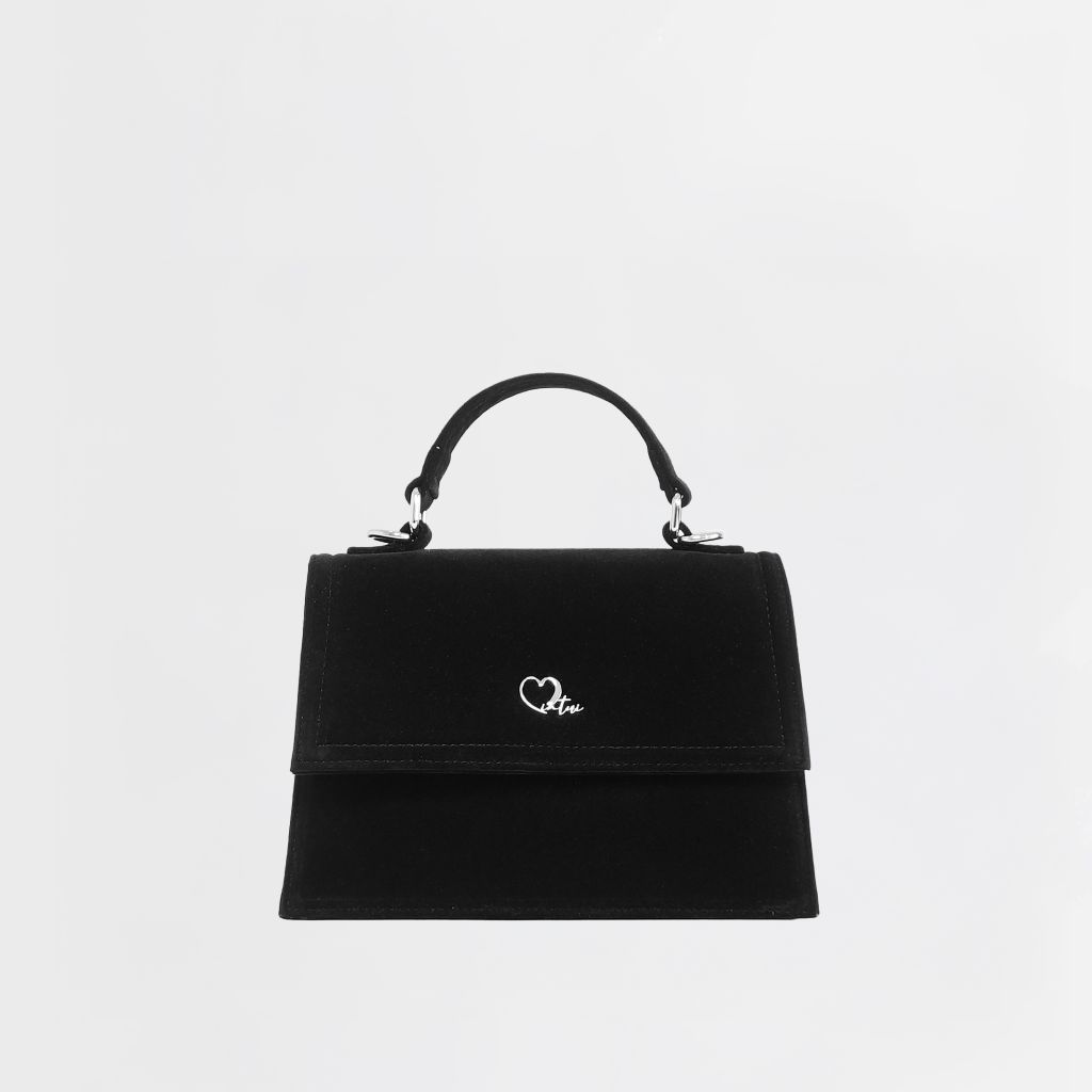 Túi cầm tay VELVET đáy rộng CLAUDIA