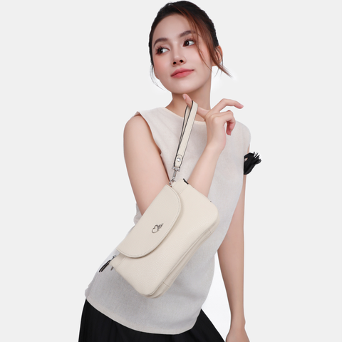 Ví nữ da thật đeo chéo mềm mại ISOBEL