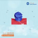  ÁO MƯA CÁNH DƠI VẢI NHỰA PHỐI 2 MÀU AMD03 