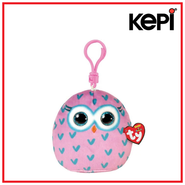 Ty Squish A Boo Clips Mini Winks Owl