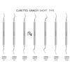  Set Curettes Gracey short type - Bộ cây nạo túi nha chu - Bộ 