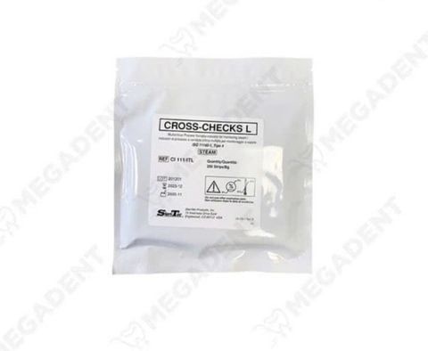  Cross - Check L - Kiểm tra nhiệt độ, thời gian máy hấp vô trùng - Hộp 250 cái - Hộp 