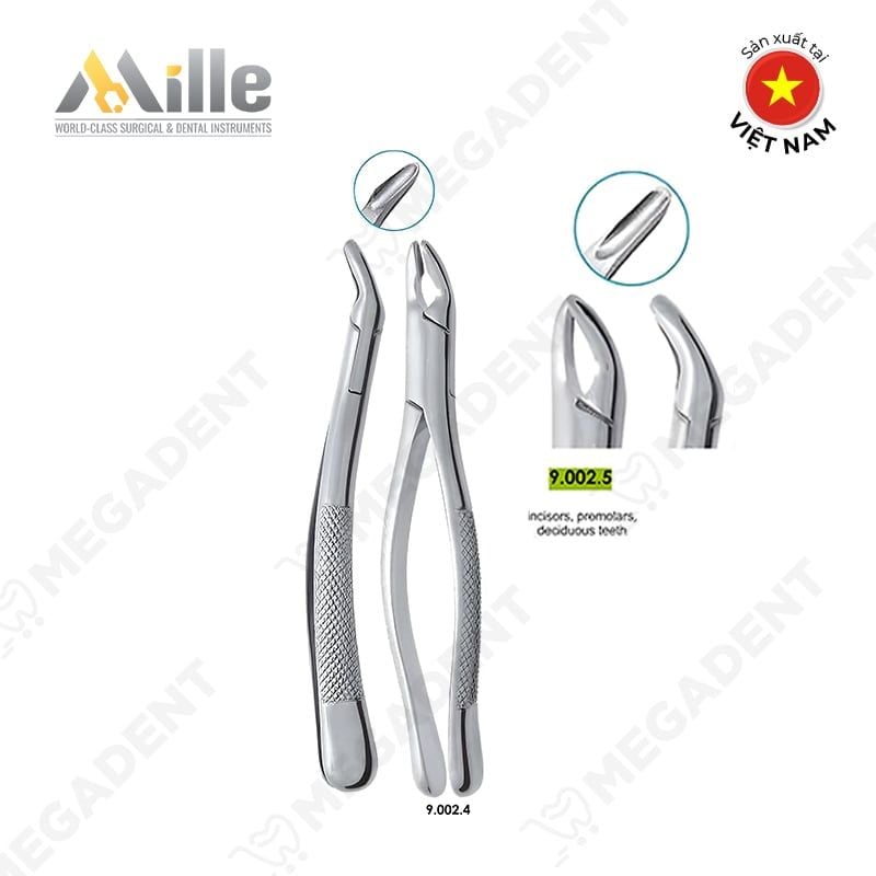  Extracting Forceps (American Style) incisors, premolars, deciduous teeth-Kềm nhổ răng cửa, răng hàm, răng sữa - Cái 