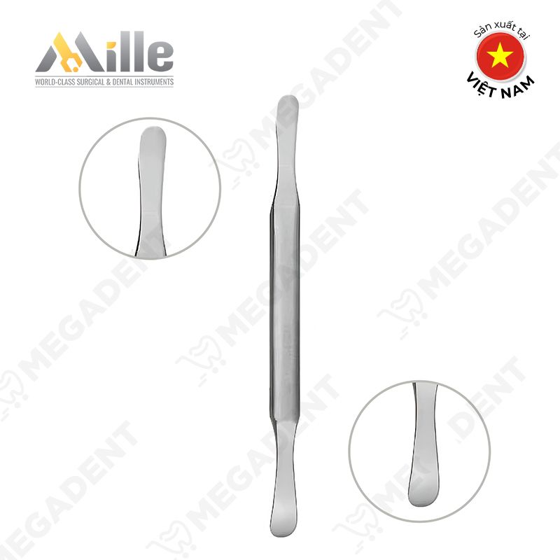  Periodontial Instrument Seiden - Cây tách nướu, xương nha chu (trái 10mm / phải 13mm) - Cây 